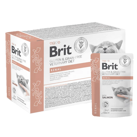 Brit GF Veterinary Diets Cat Pouch Renal Grain Free - 12 x 85g